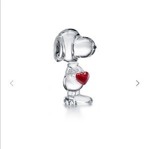 Baccarat Snoopy 70th anniversary crystal figurines